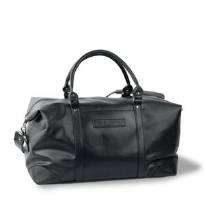 MICHAEL GERMAIN | Black Faux Lesther Duffle Bag